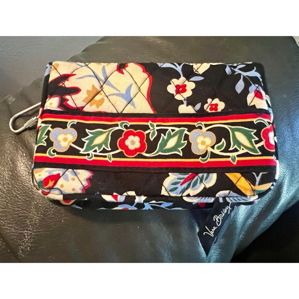 Vera Bradley Coin Purse Wallet w/coin purse Womens Quilted Zippered Versailles - Picture 3 of 3